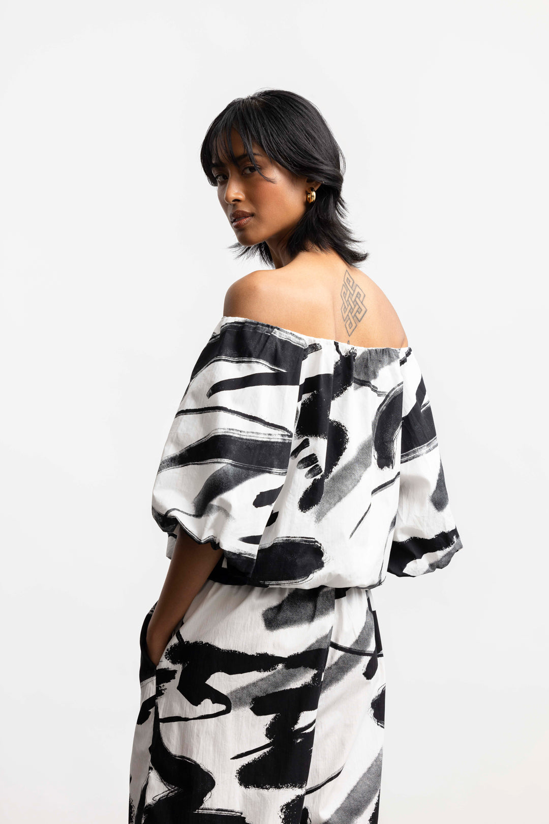 Peyton Puff Sleeve Blouse _ 168855 _ White