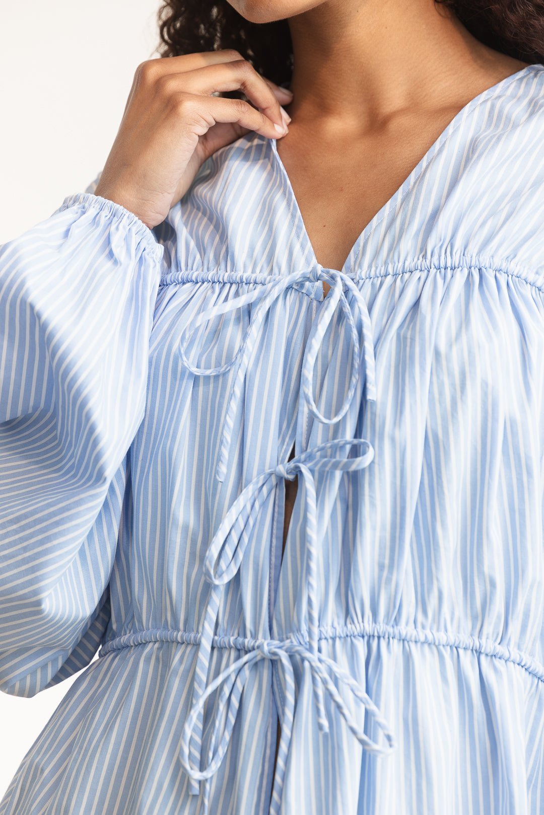 Kendra Tie Front Blouse