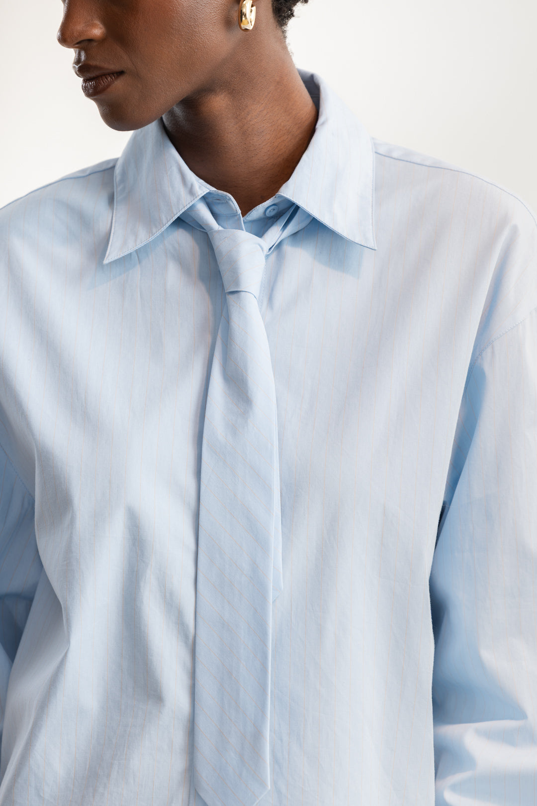 Meadow Cropped Shirt With Tie