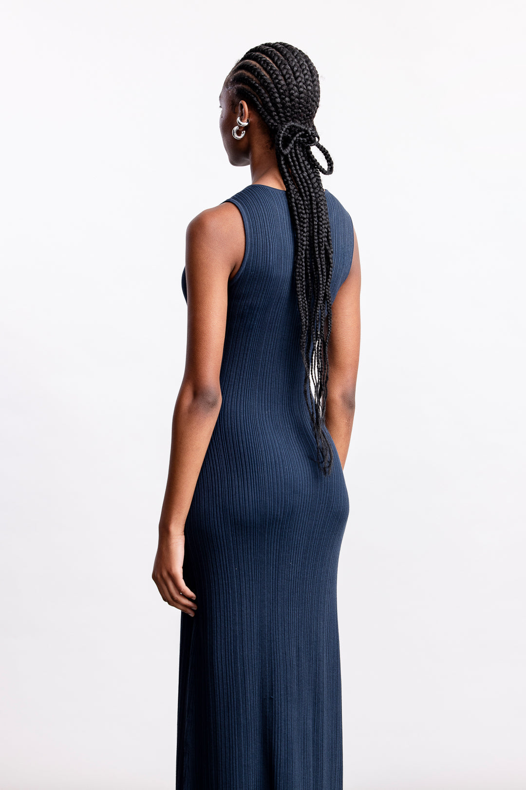 Azra Knitwear Sleeveless Maxi _ 167045 _ Ink