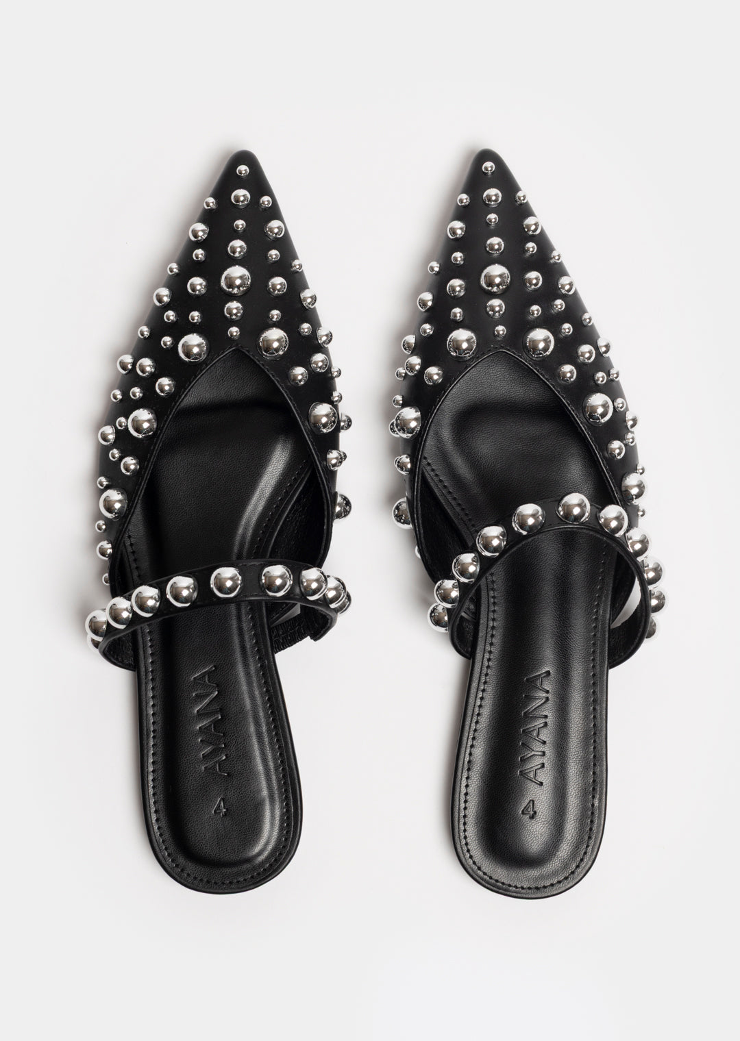 Luleka Studded Pump _ 165572 _ Black Texture