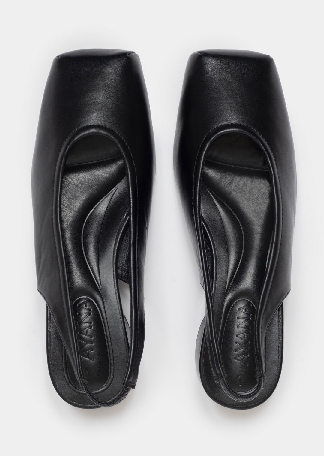 Kiria Square Toe Heel _ 168227 _ Black Texture