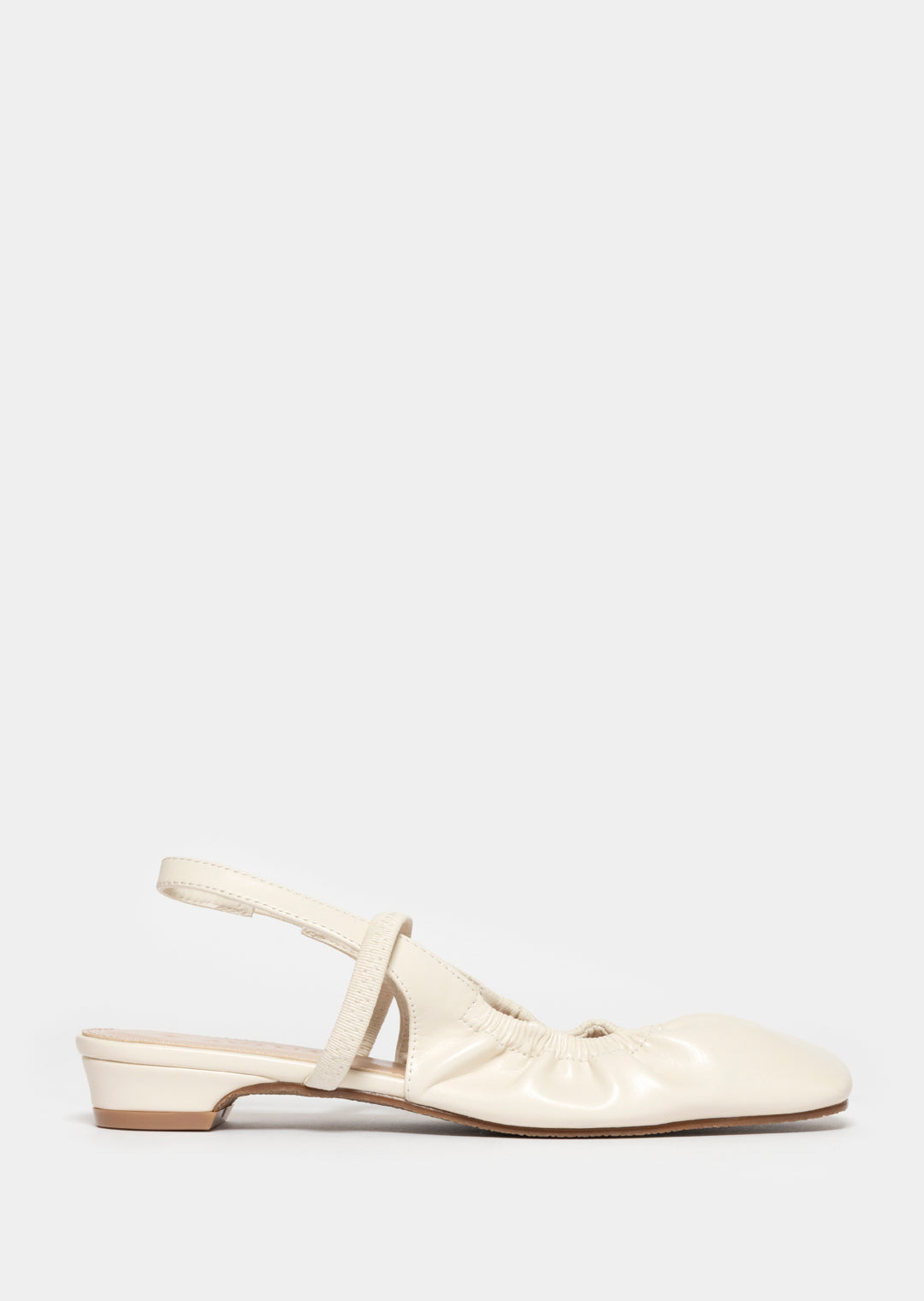 Ayanda Flat Slingback Shoe _ 168061 _ Cream
