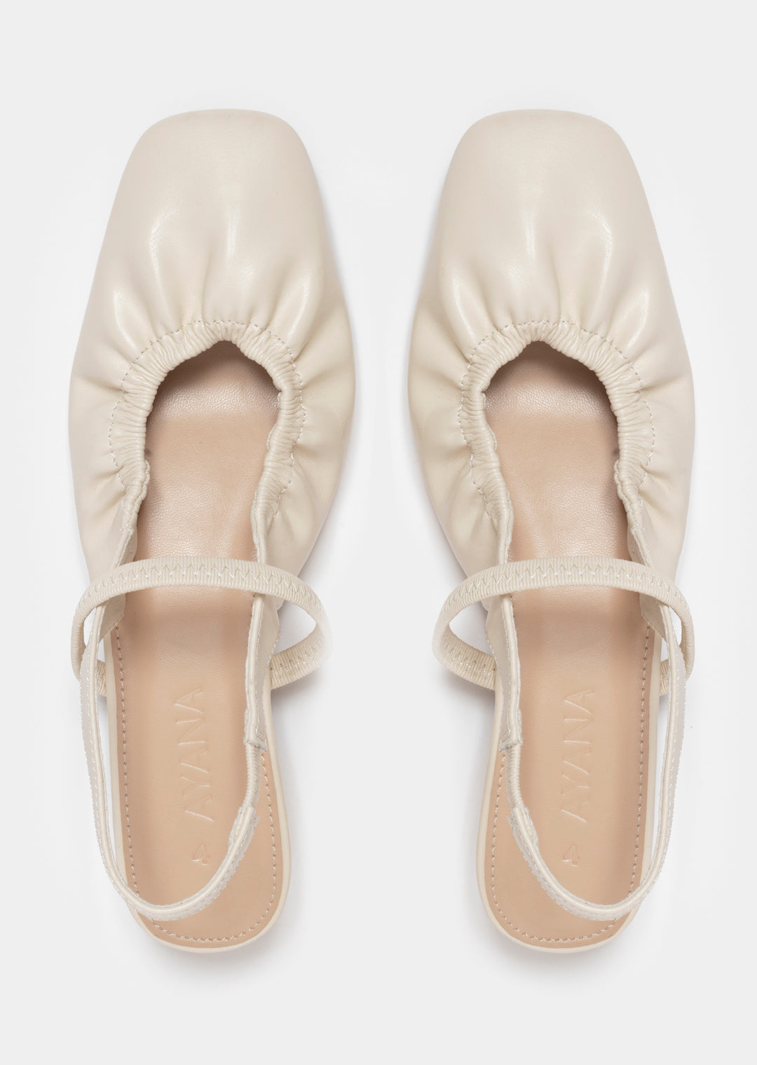 Ayanda Flat Slingback Shoe _ 168061 _ Cream