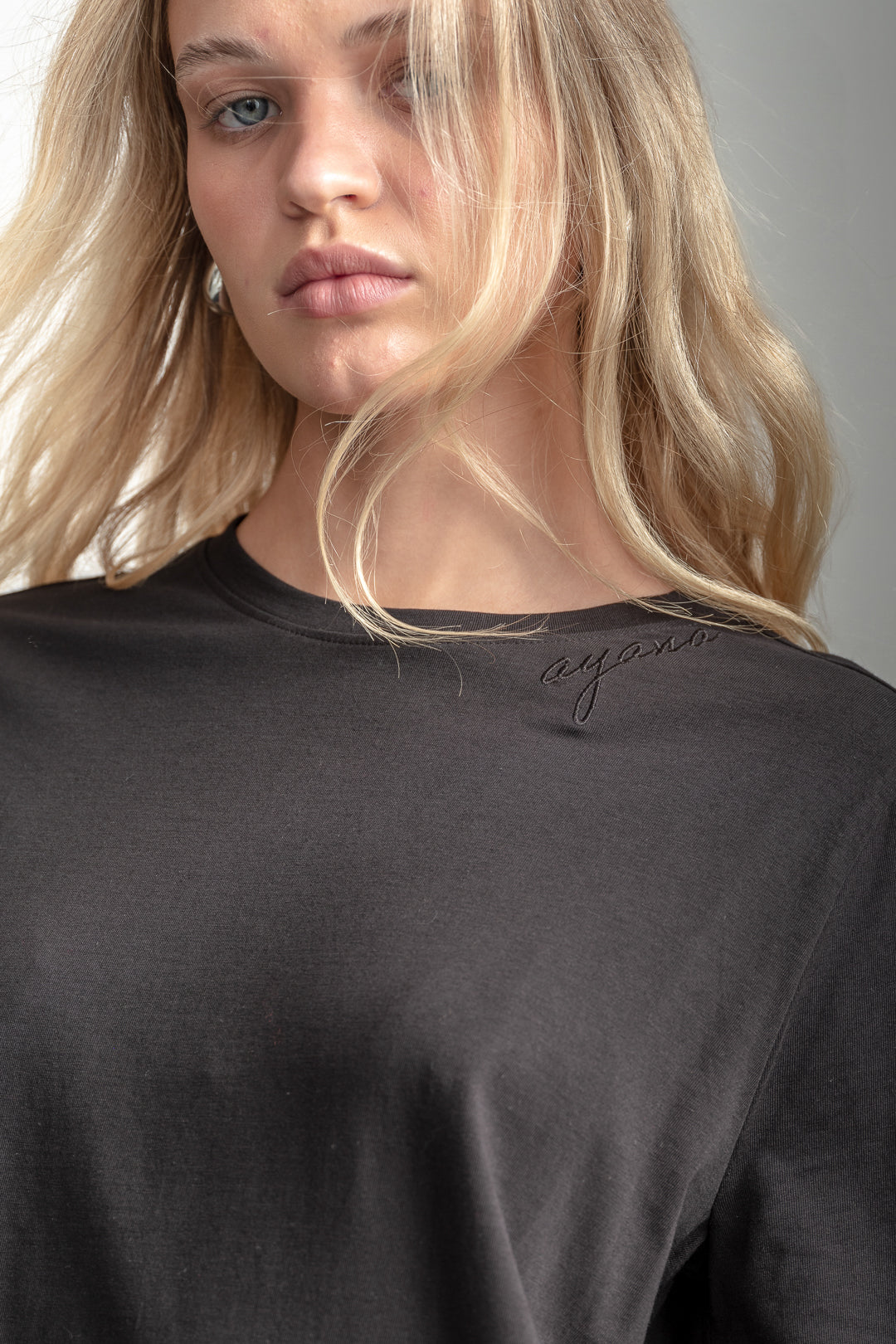 Alana T-Shirt _ 162722 _ Black Texture