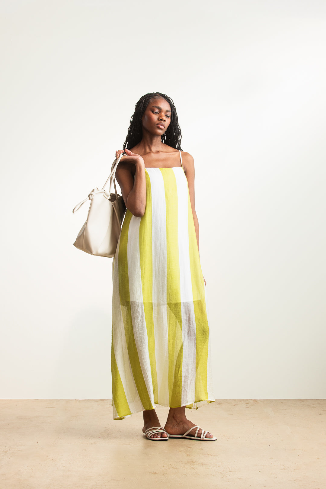 layered striped trapeze shirt dress Women's Trapeze & Swing Clothing