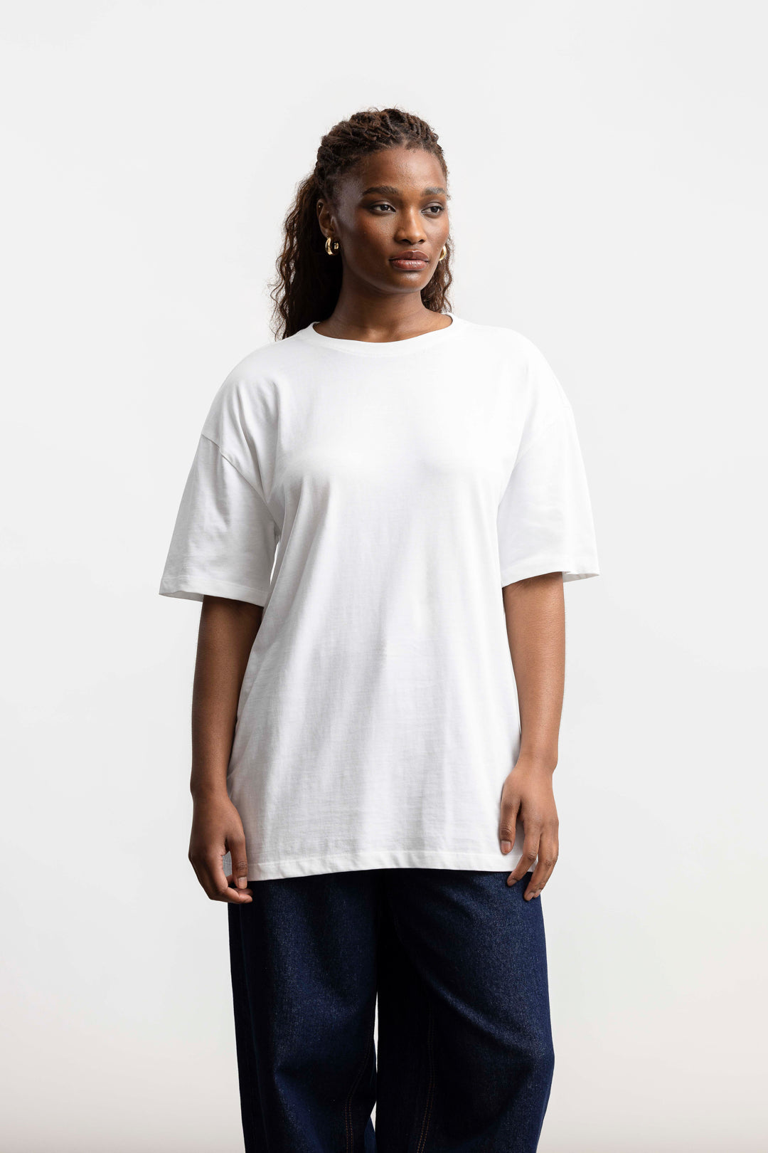 Billie Oversized T-Shirt _ 169029 _ White – AYANA