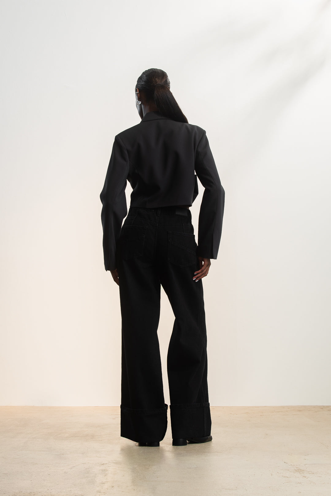 Marcella Cropped Bow Blazer