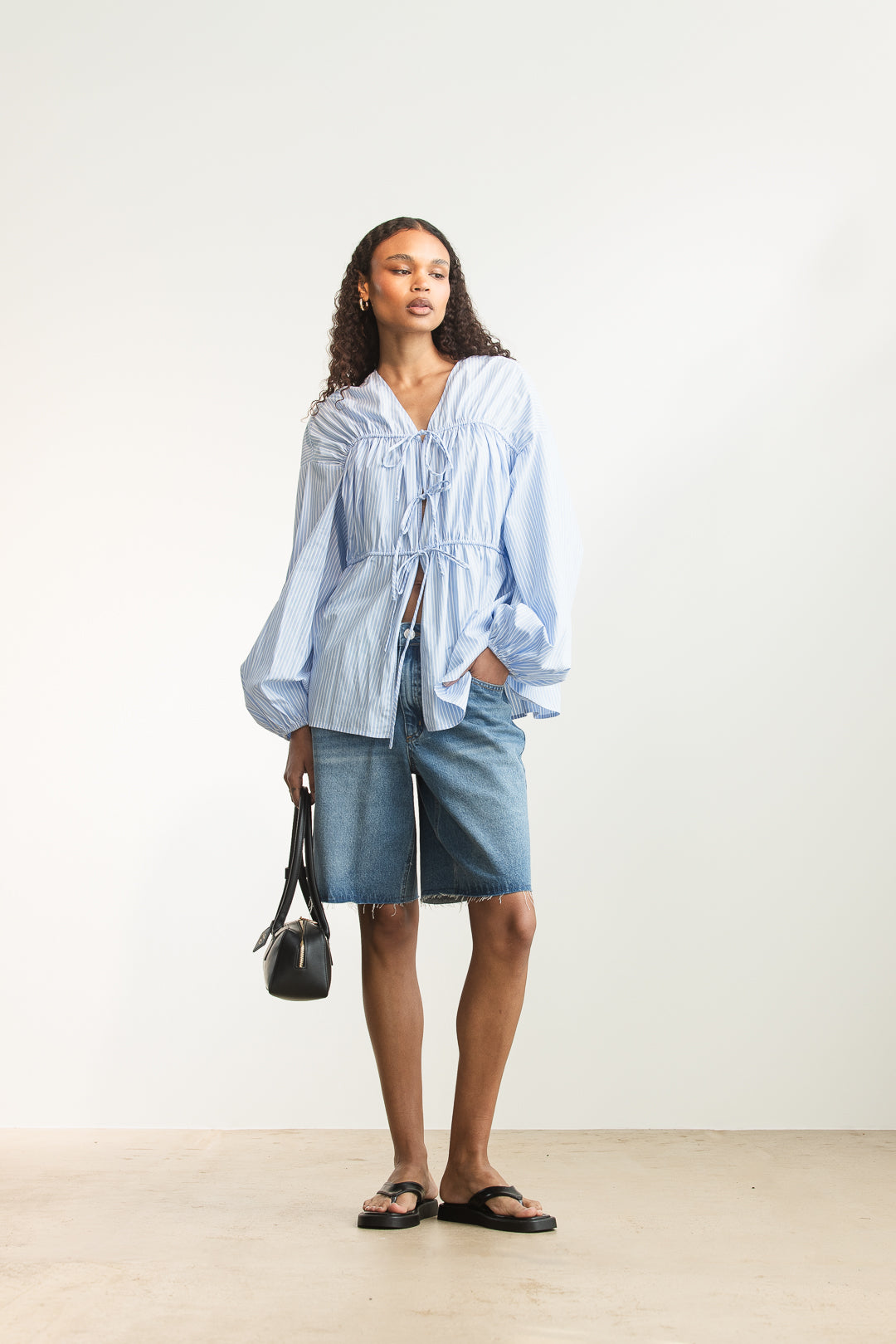 Kendra Tie Front Blouse