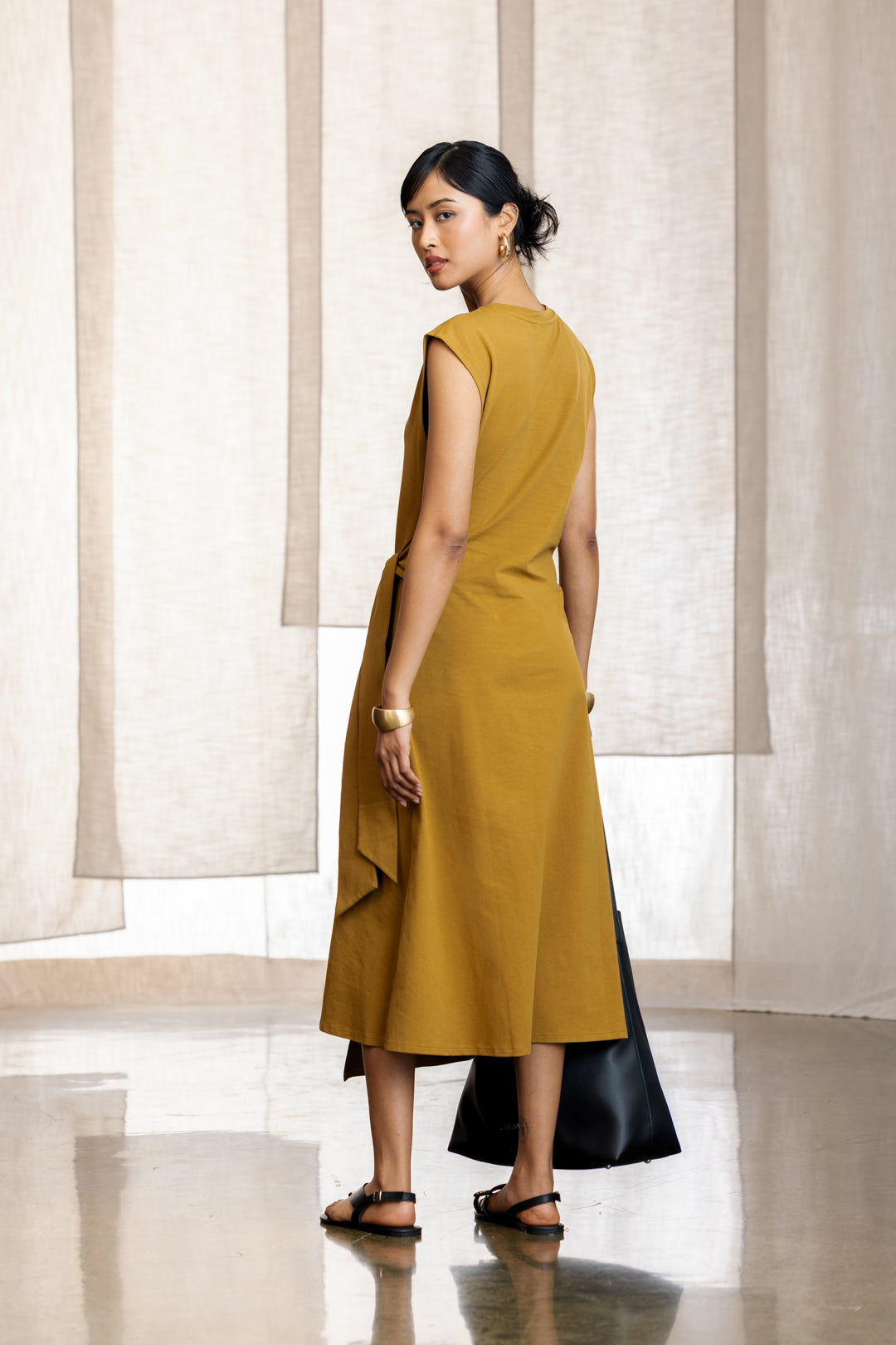 Maeve Sleeveless Wrap Tie Dress