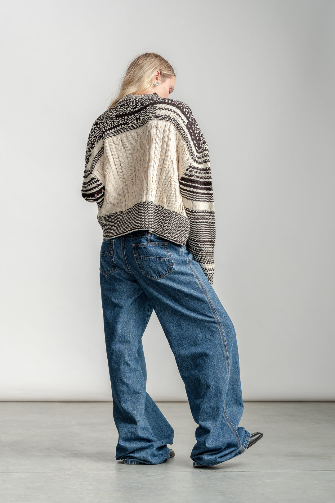 Ruth Chunky Cable Knit Jumper _ 161577 _ Milk