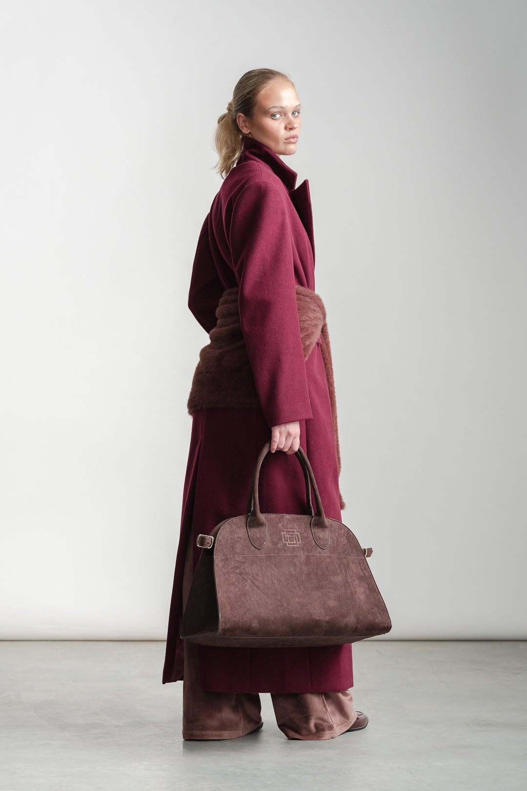 Kyla Duster Coat _ 161281 _ Burgundy