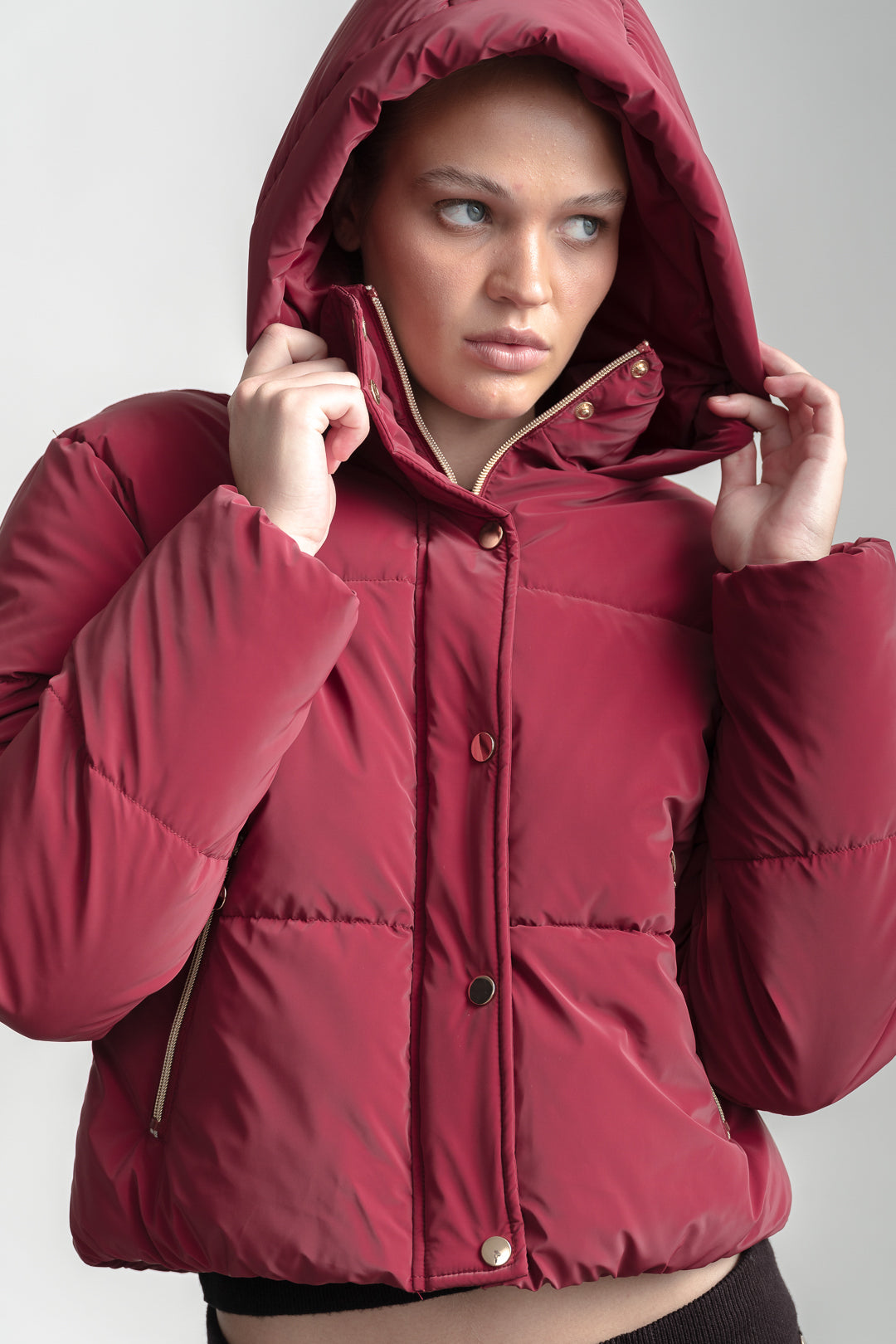 Wren Puffer _ 160067 _ Burgundy