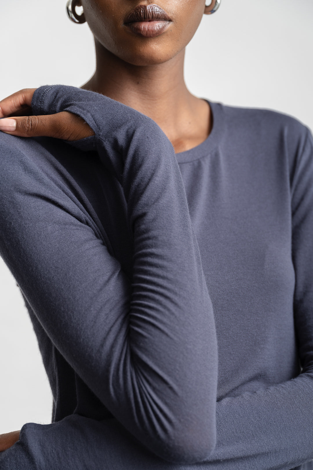 Leah Cut And Sew Layering Top _ 160732 _ Navy