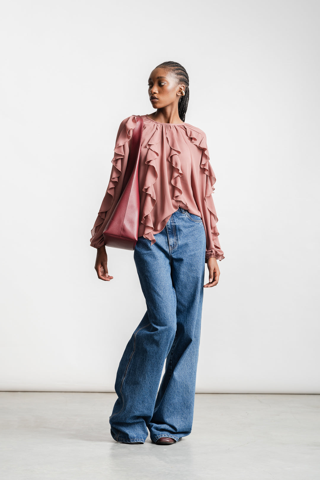 Eli Frill Blouse _ 163839 _ Dusty Pink