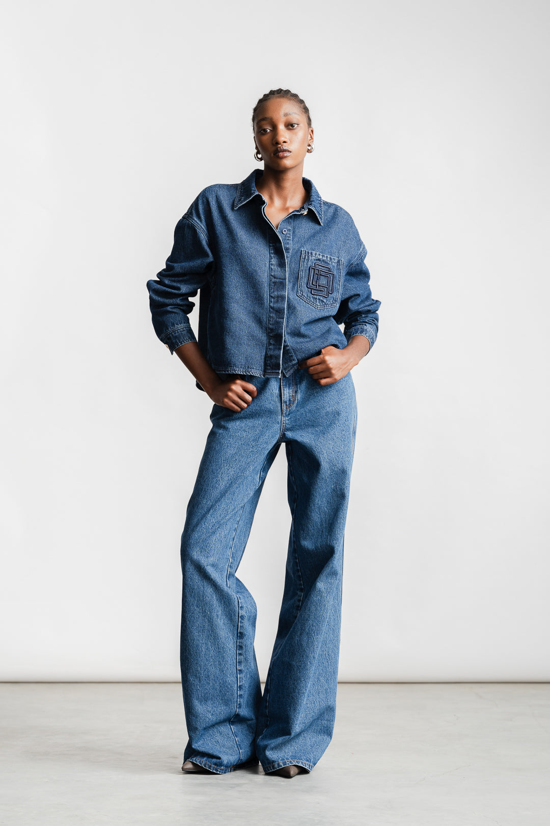 Charne Denim Shacket _ 162877 _ Dark Blue