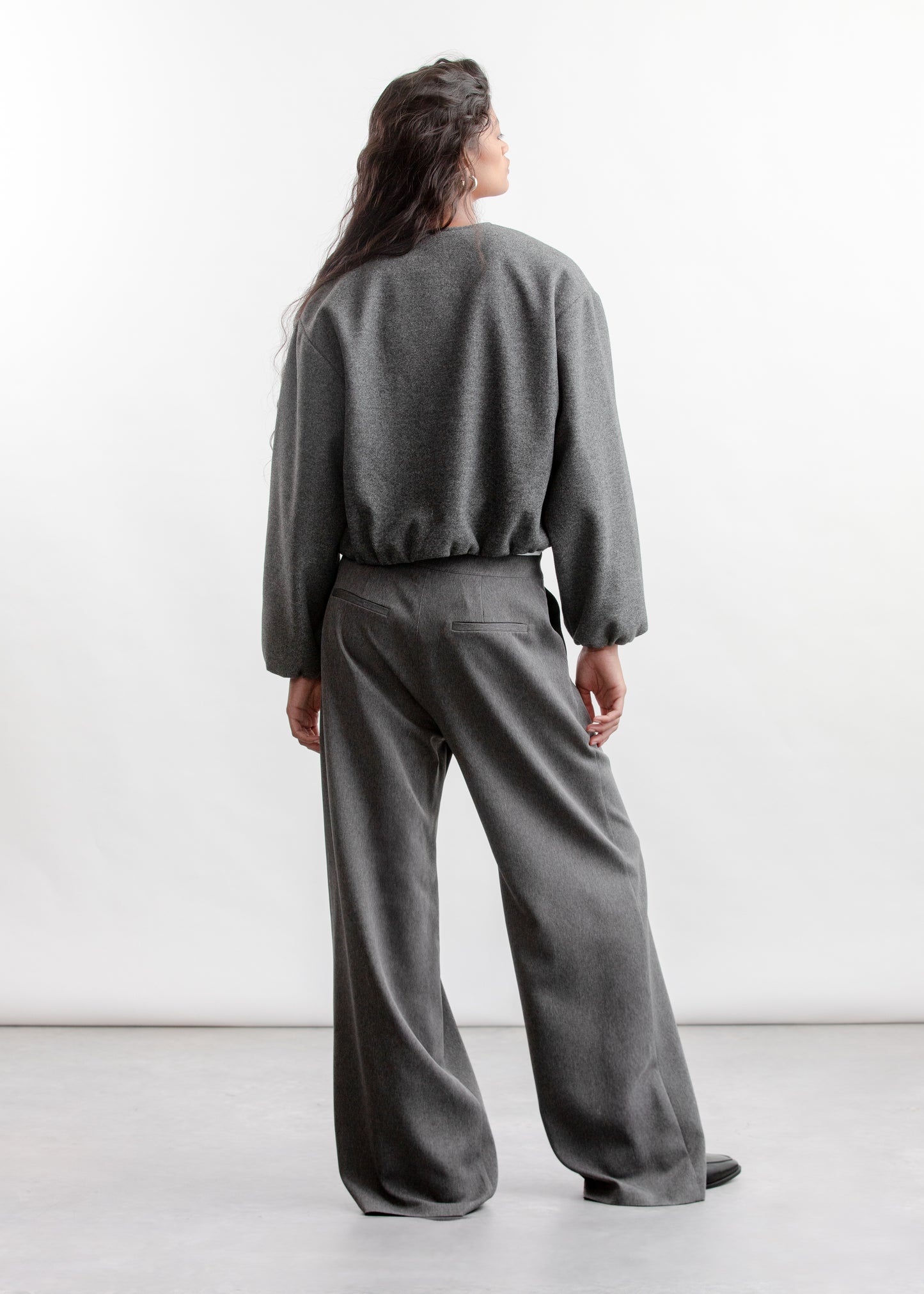 Scarlett Bomber Jacket _ 159005 _ Grey Mel