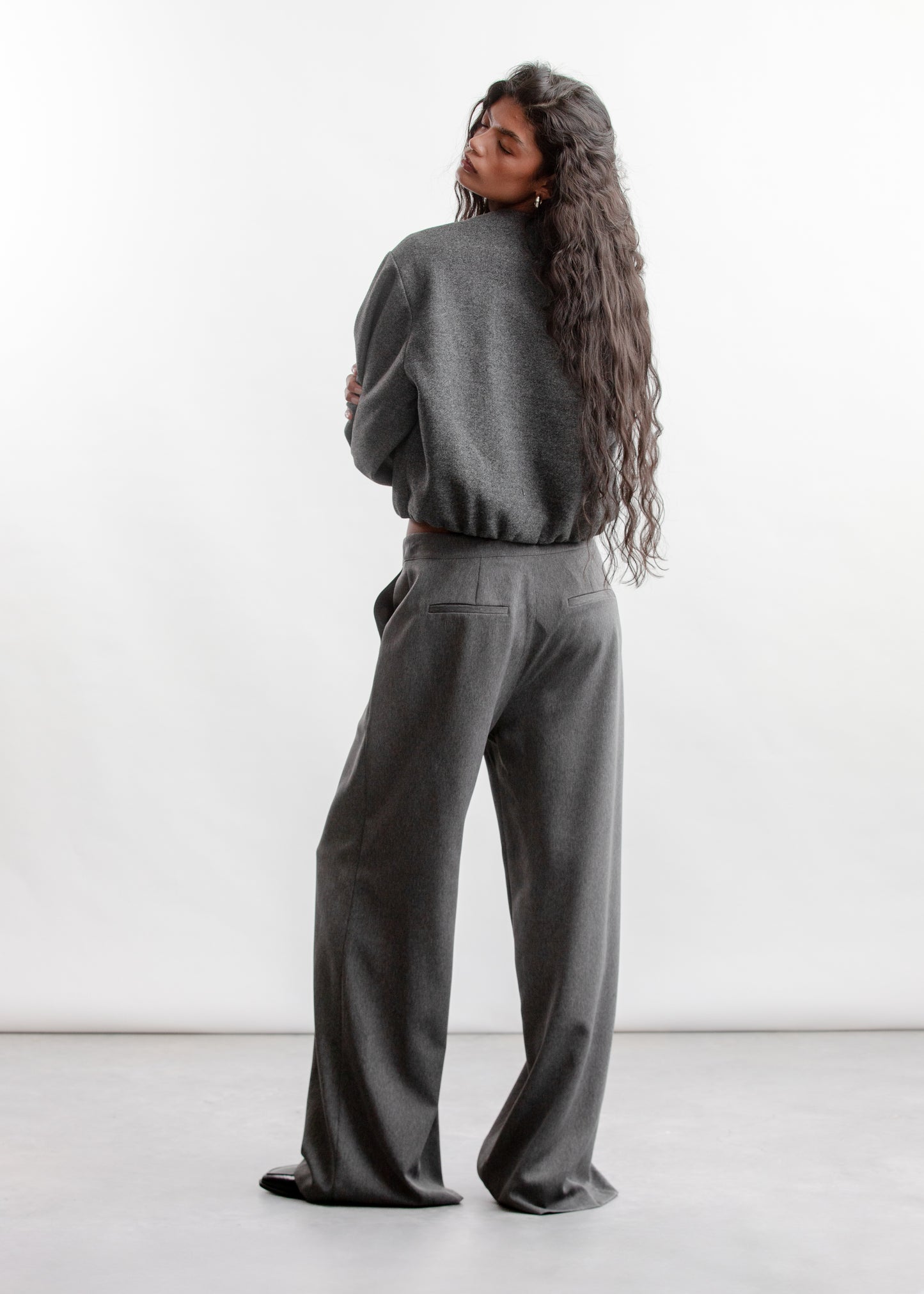 Scarlett Bomber Jacket _ 159005 _ Grey Mel