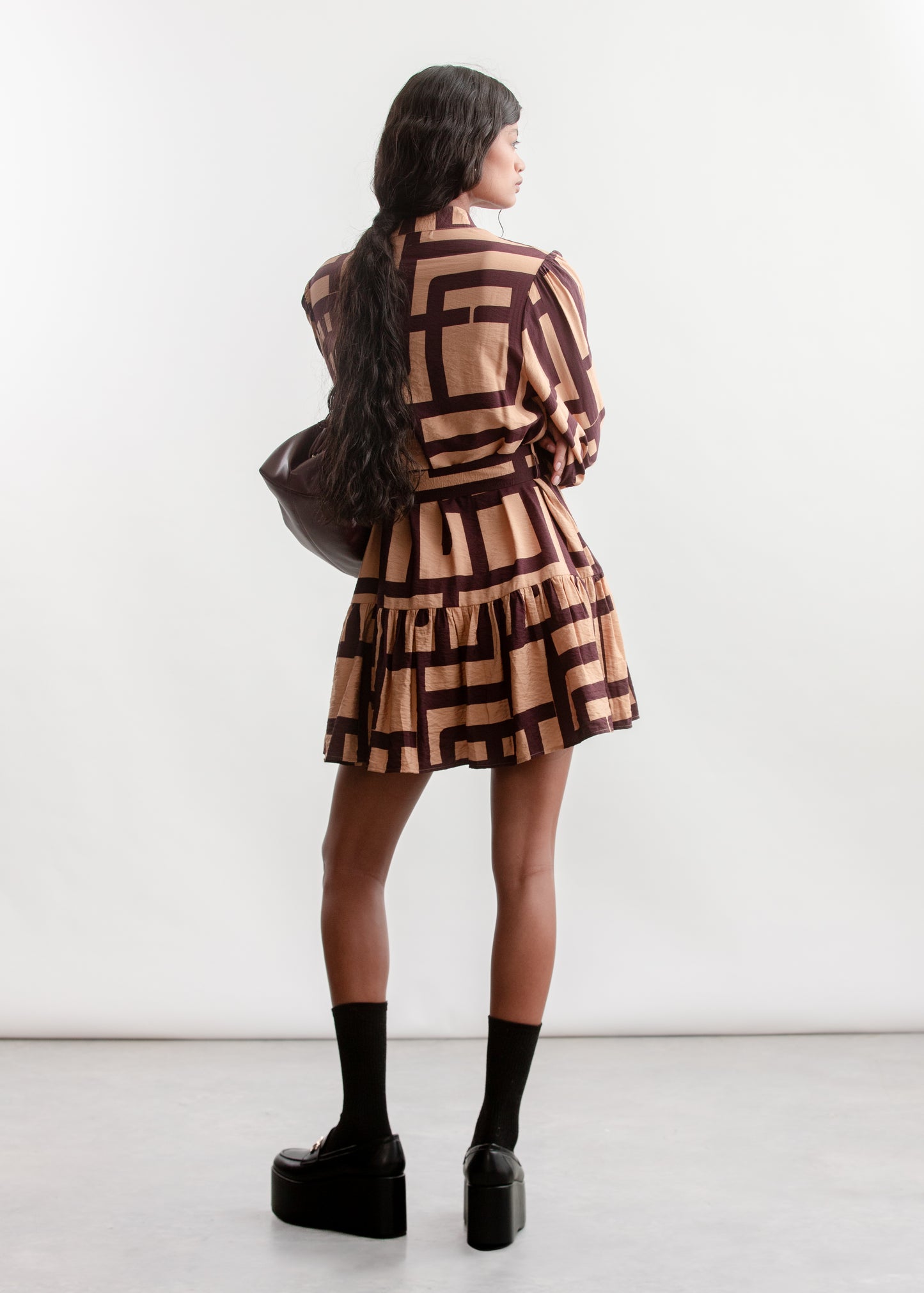 Jami Shirt Dress _ 157662 _ Brown