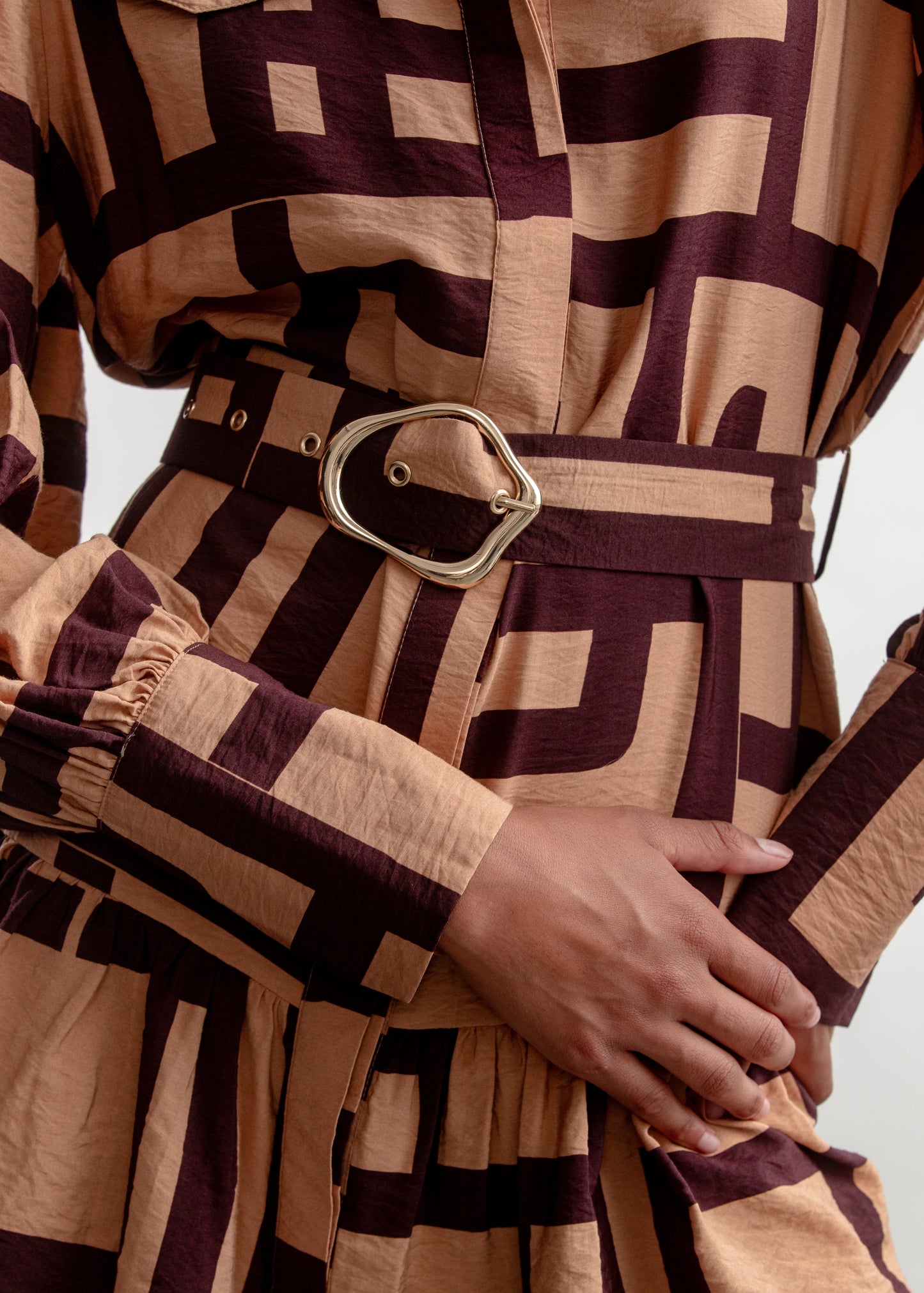 Jami Shirt Dress _ 157662 _ Brown