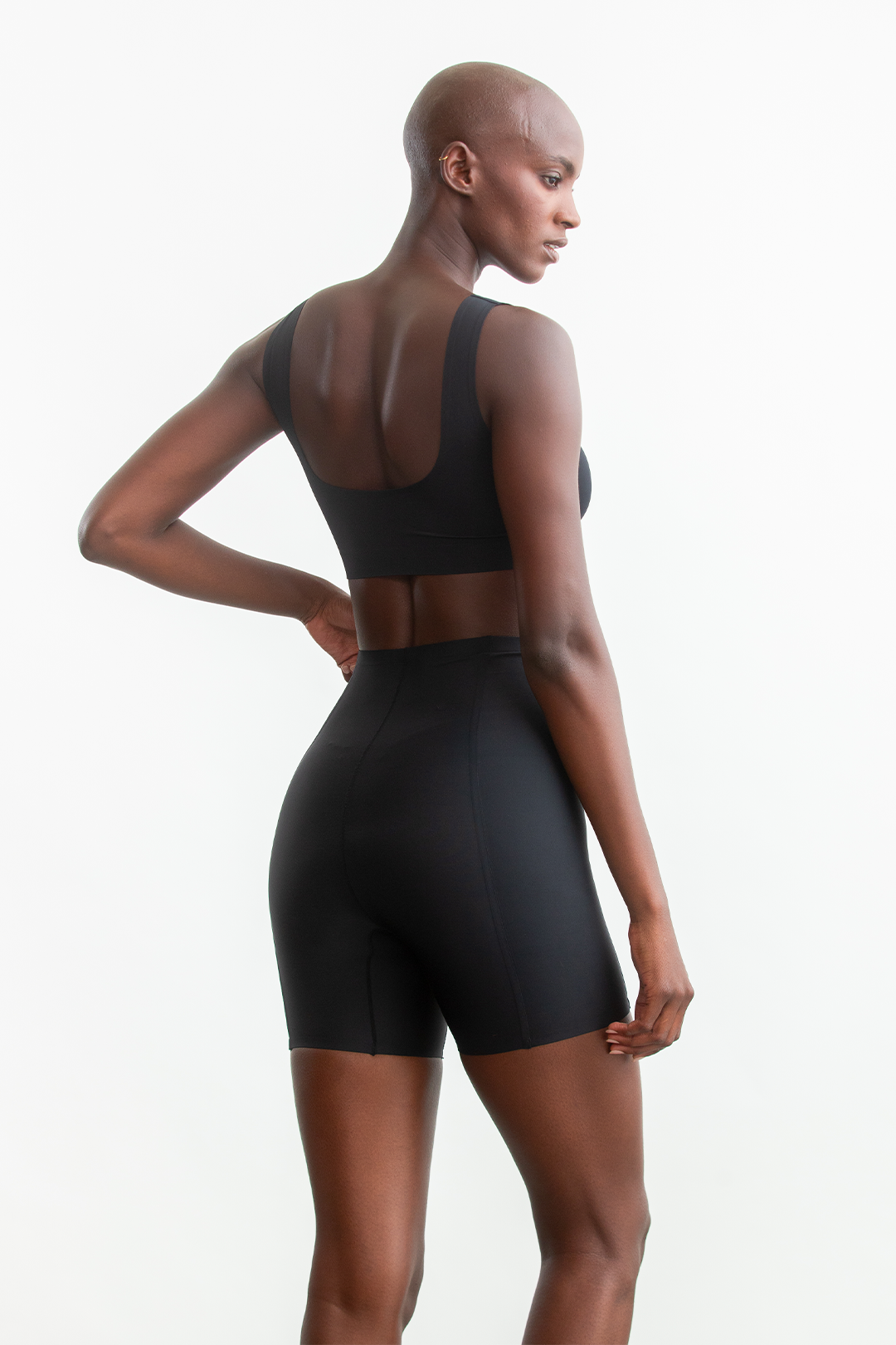 Clair Crop Bralette _ 157911 _ Black Texture