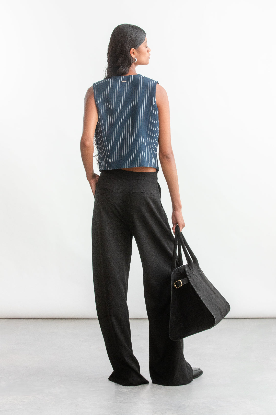 Eva Wide Leg _ 157522 _ Black Texture