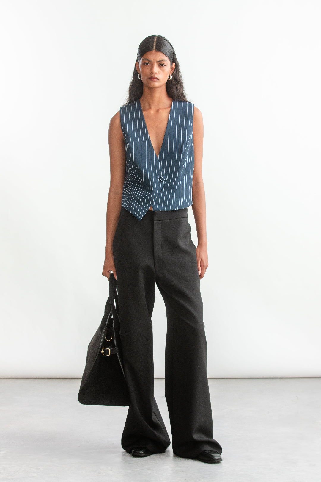 Eva Wide Leg _ 157522 _ Black Texture