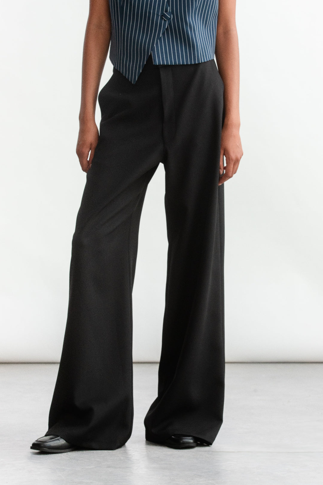 Eva Wide Leg _ 157522 _ Black Texture