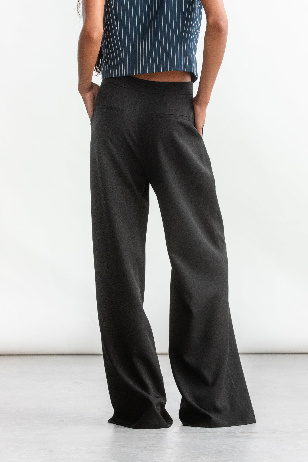 Eva Wide Leg _ 157522 _ Black Texture