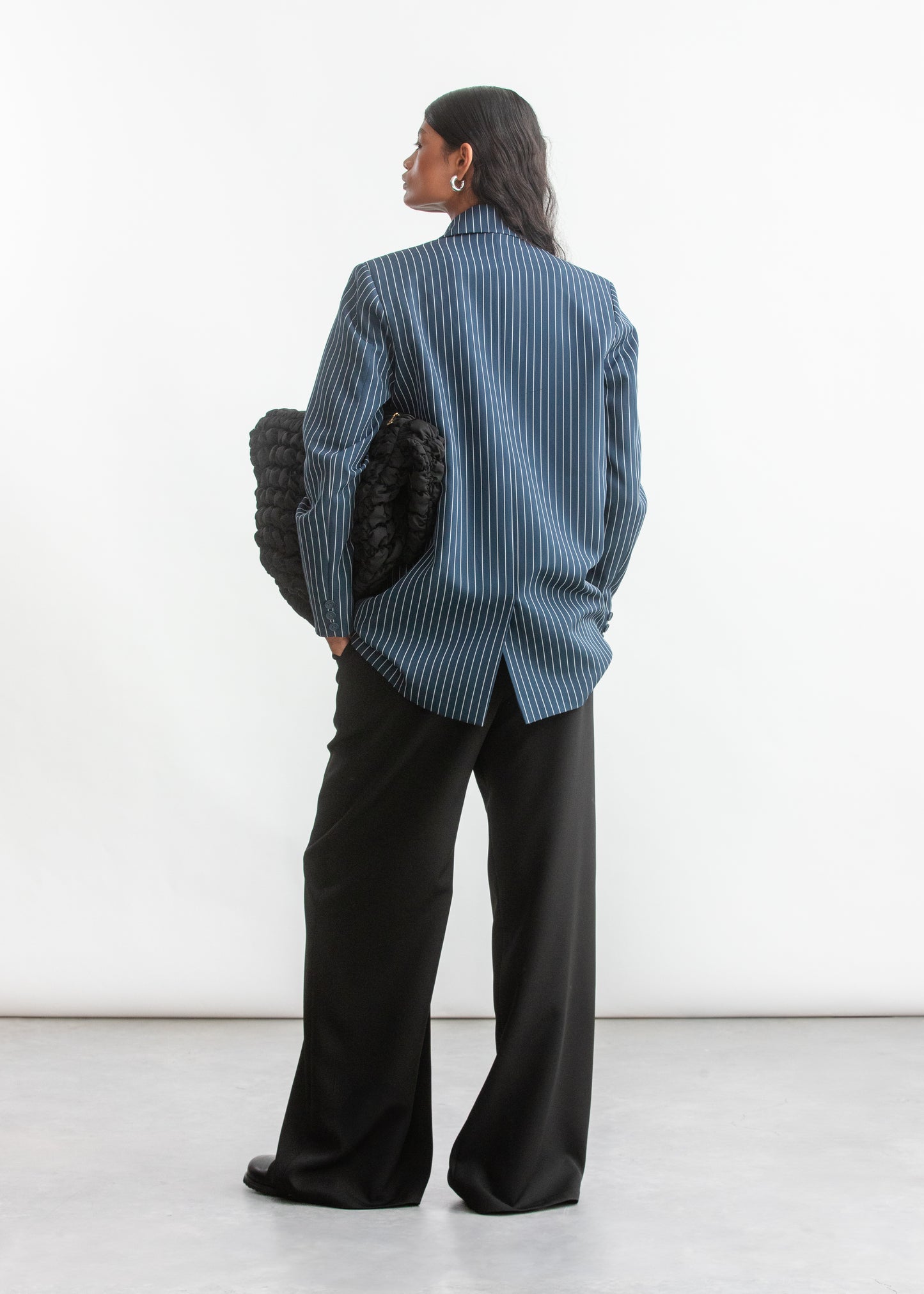 Liyann Oversized Blazer _ 158358 _ Navy