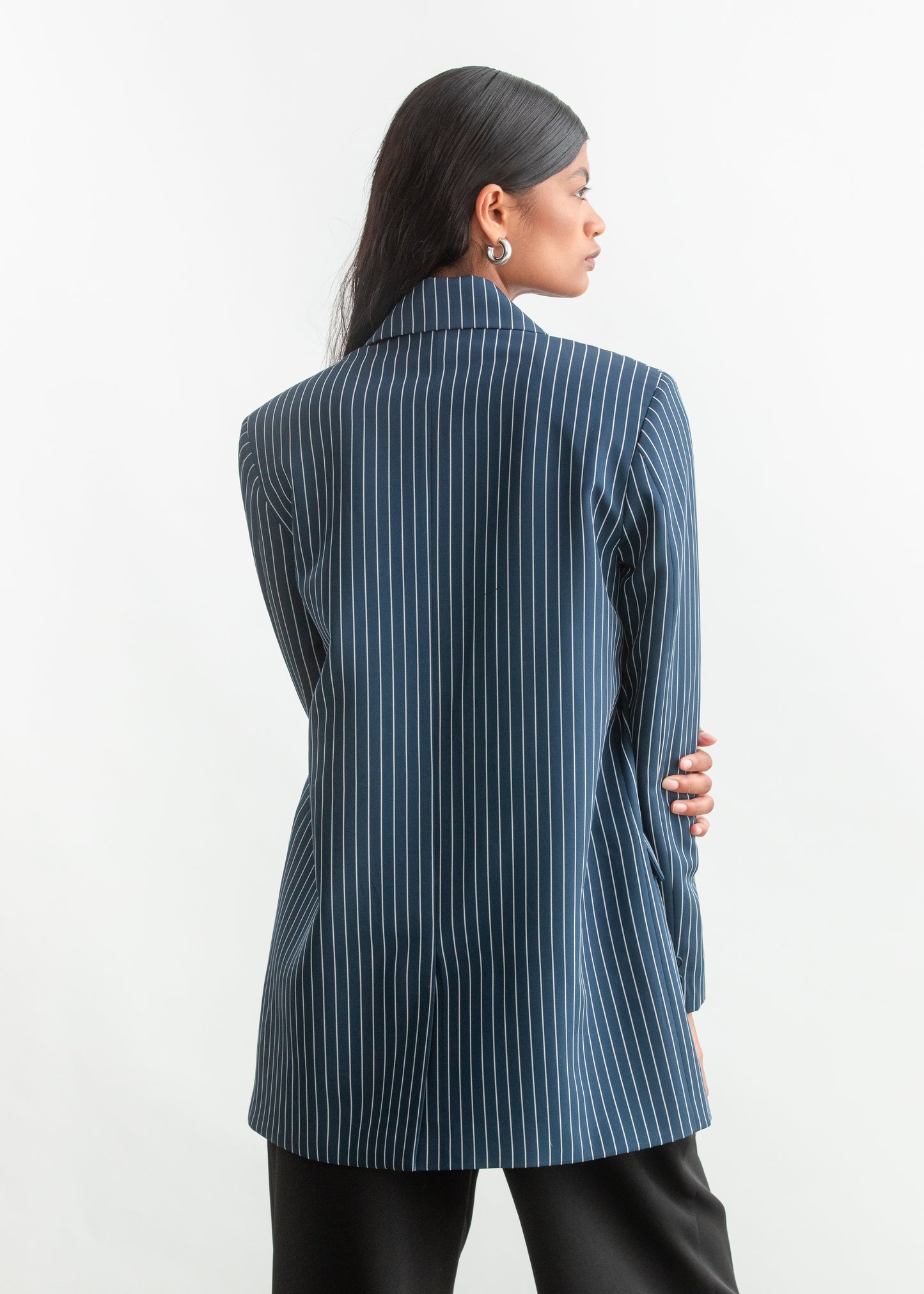 Liyann Oversized Blazer _ 158358 _ Navy