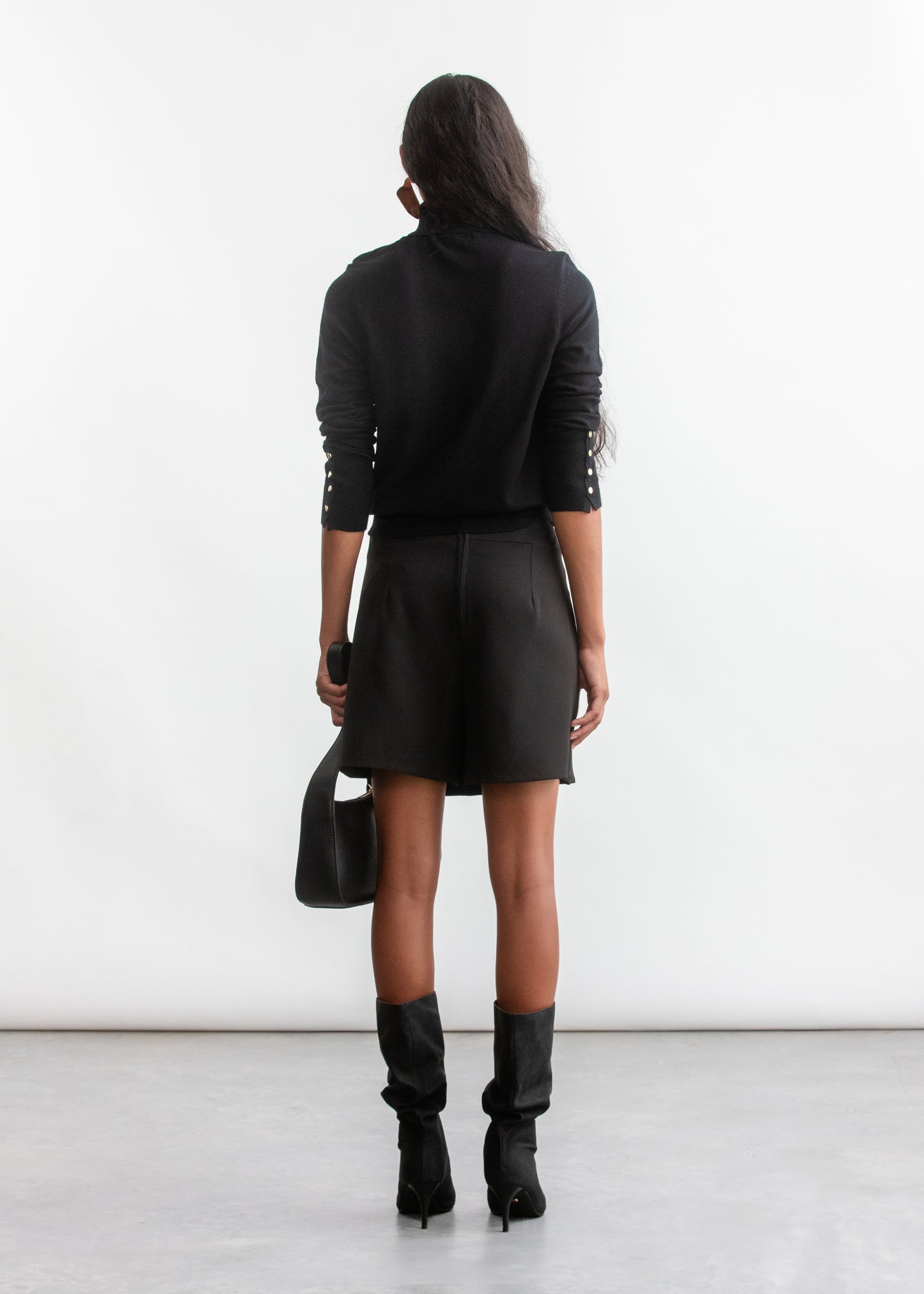 Mara Skort _ 157589 _ Black Texture