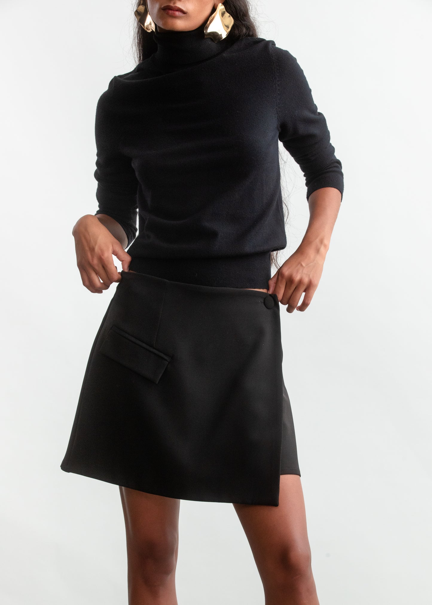 Mara Skort _ 157589 _ Black Texture