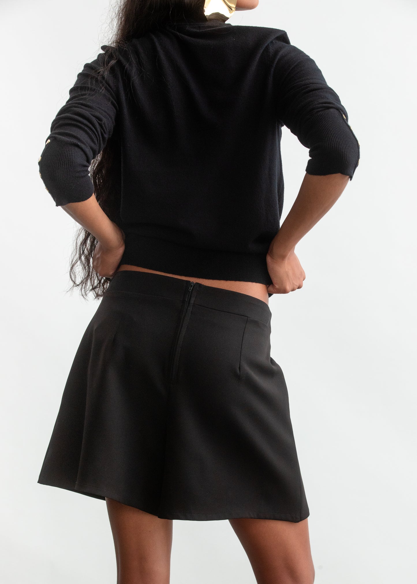 Mara Skort _ 157589 _ Black Texture