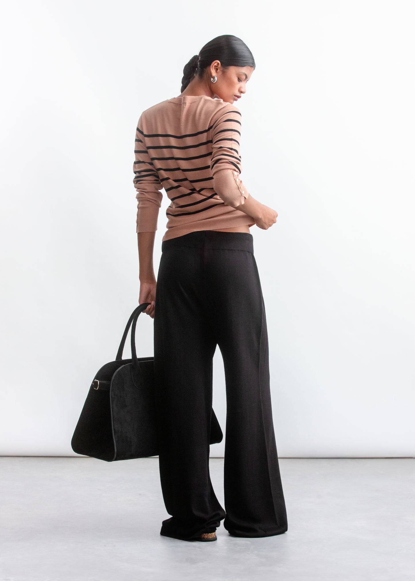 Tara Wide Leg _ 157518 _ Black Texture
