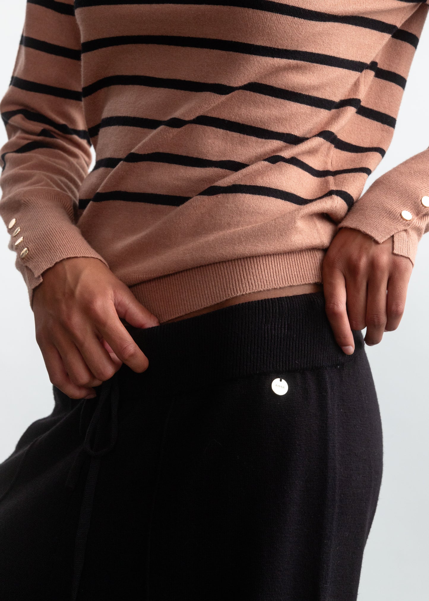 Tara Wide Leg _ 157518 _ Black Texture