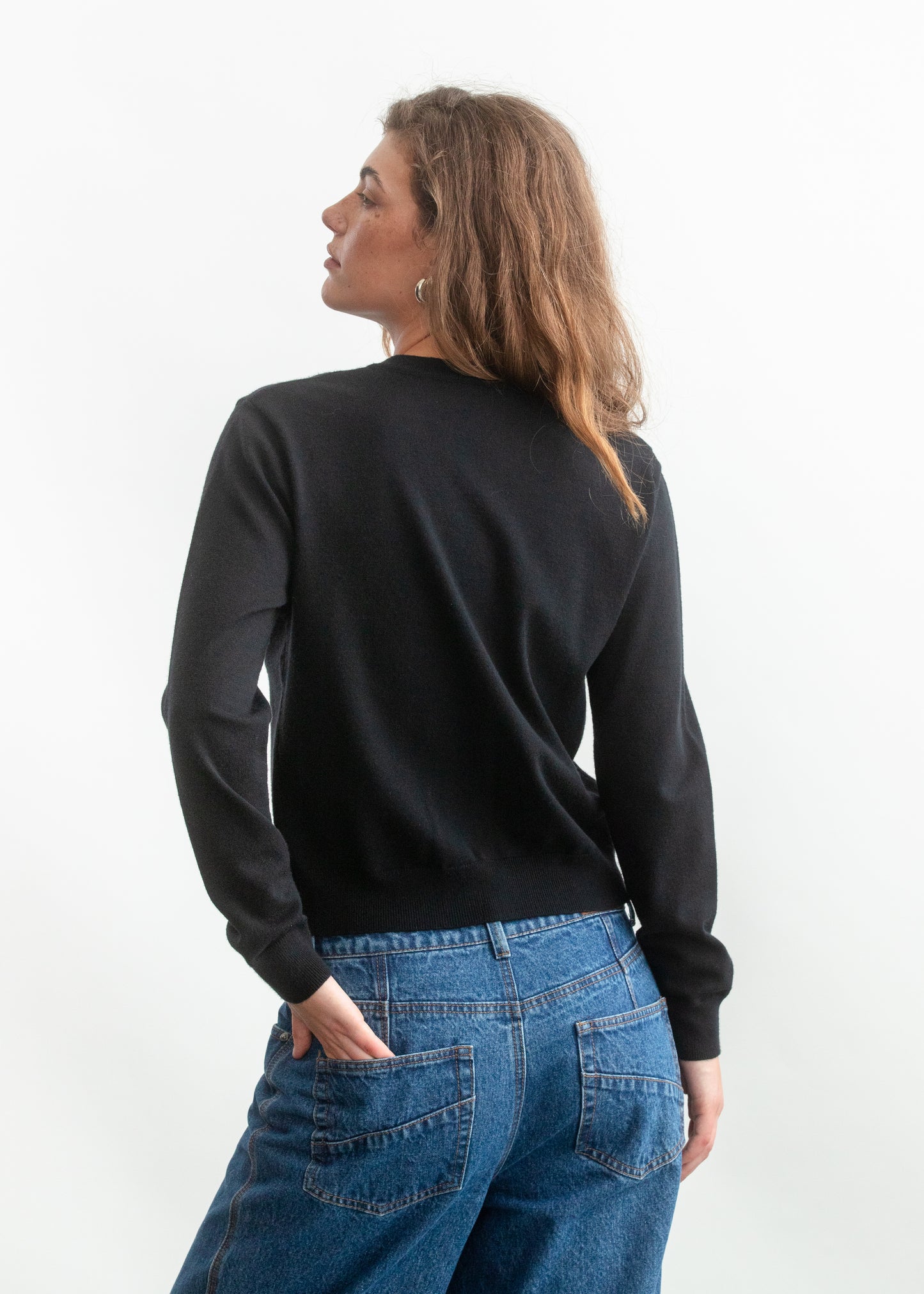 Billie Cardigan _ 158942 _ Black Texture