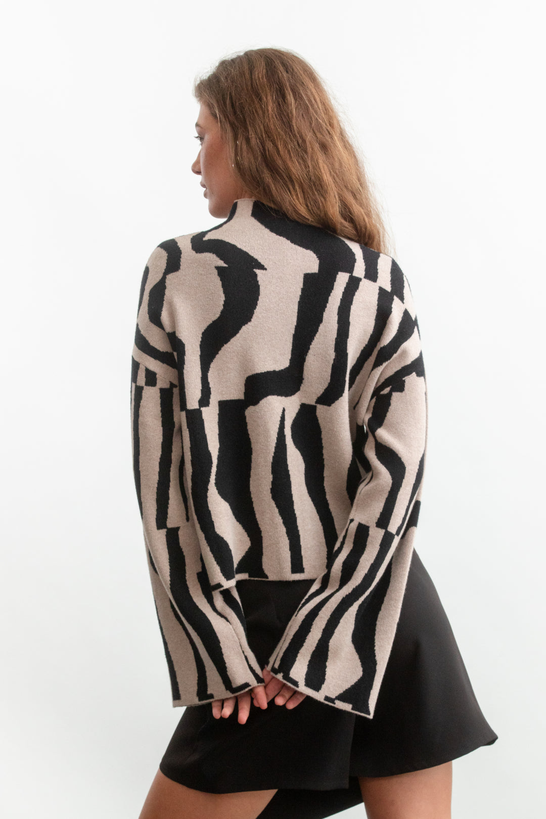 Winnie High-Neck Jumper _ 157628 _ Stone