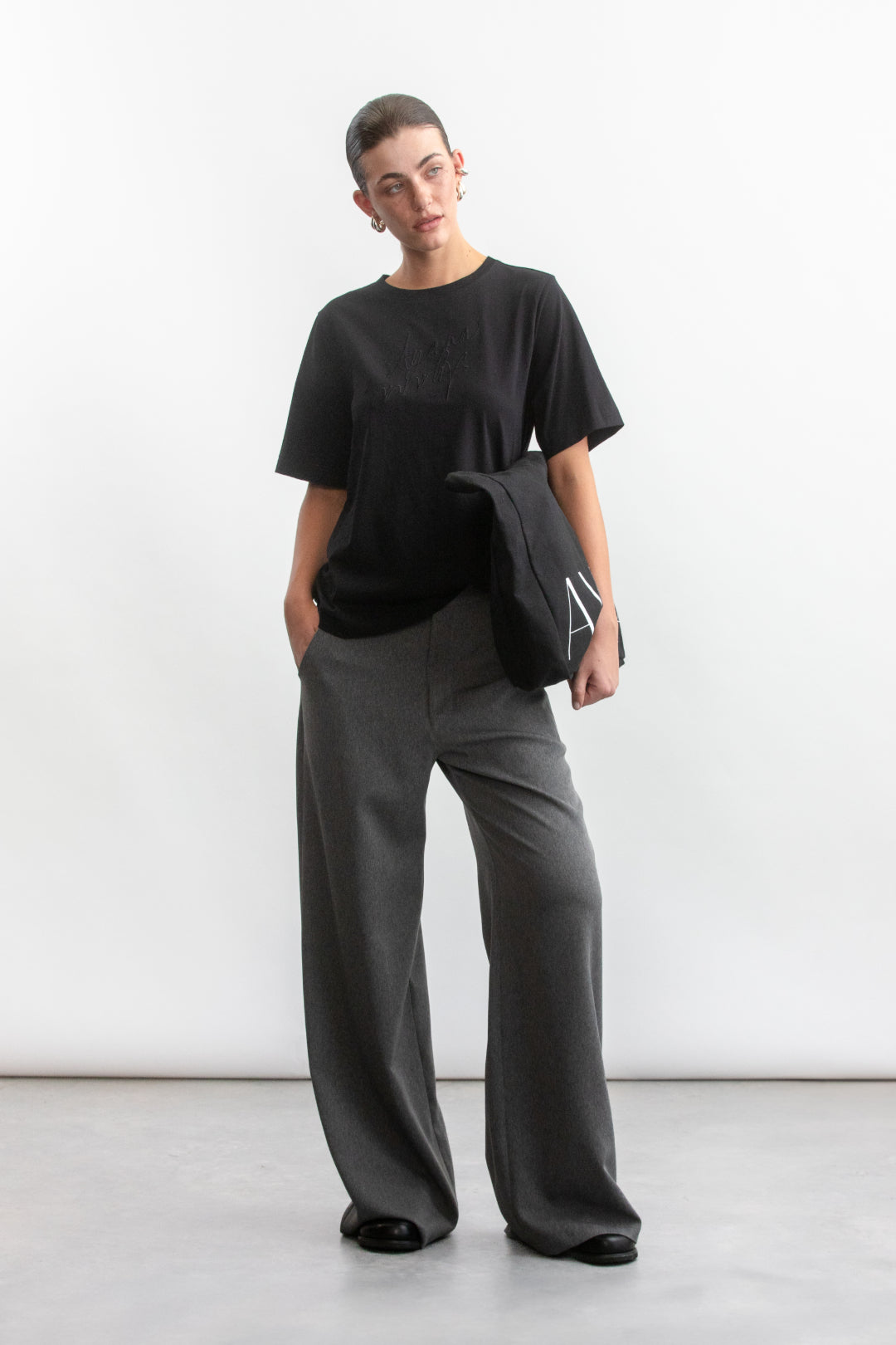 Willow Branded T-Shirt _ 162433 _ Black Texture