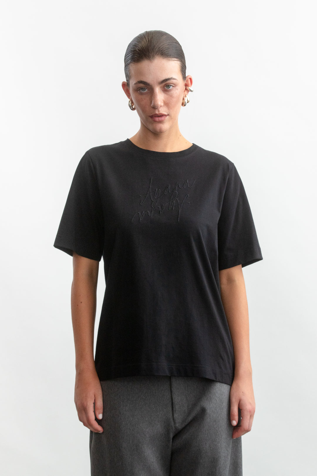 Willow Branded T-Shirt _ 162433 _ Black Texture