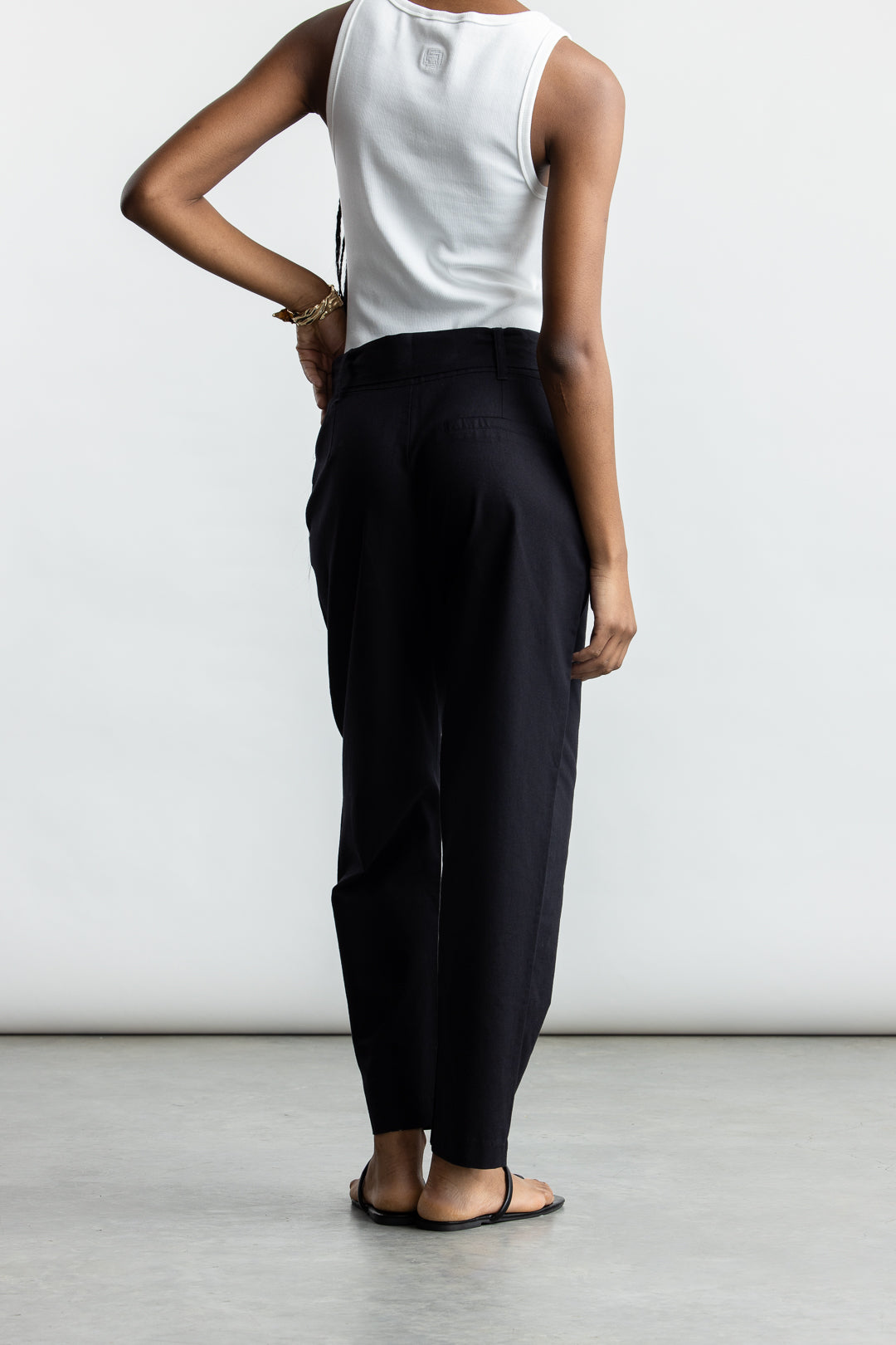 Sienna Tapered Pants _ 167796 _ Black Texture