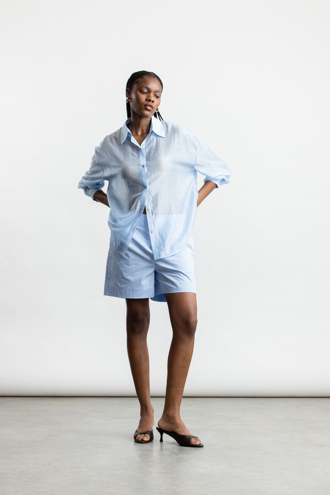 Taylor Sheer Shirt _ 168597 _ Pale Blue