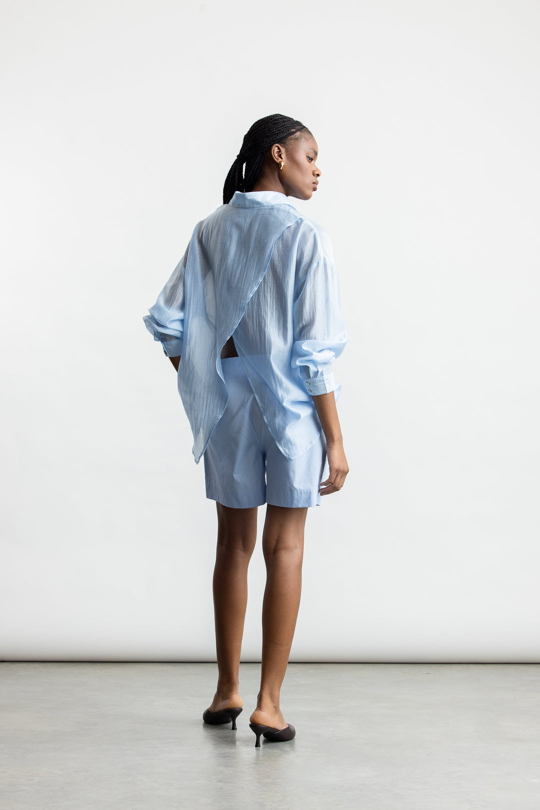 Taylor Sheer Shirt _ 168597 _ Pale Blue