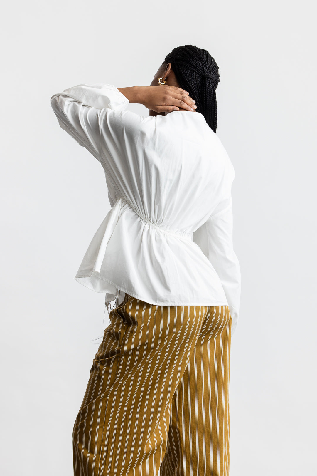 Kendra Tie Front Blouse _ 169030 _ White