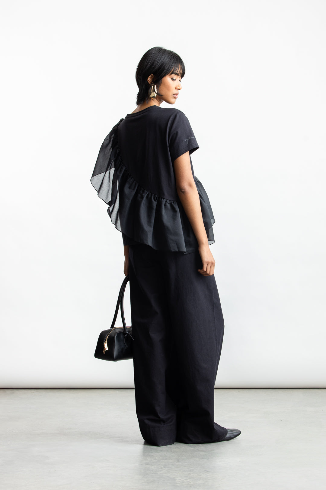 Sibongile Combo Tee _ 170745 _ Black Texture