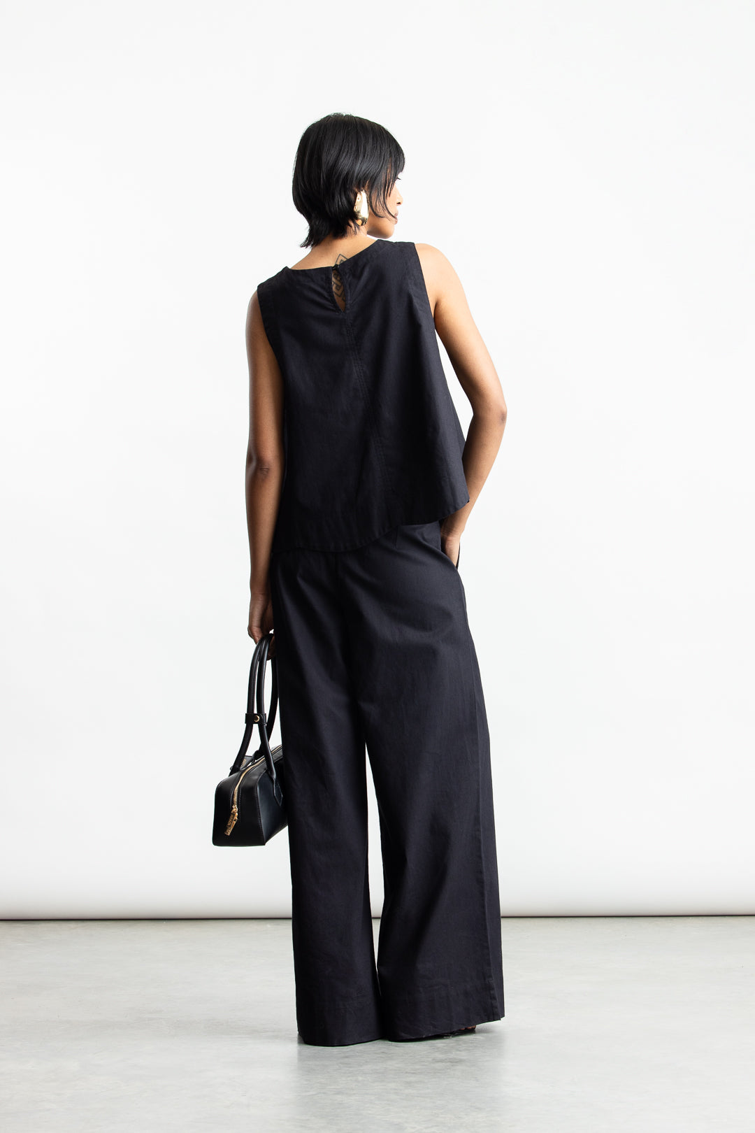 Ilhaam Pull-On Straight Leg _ 167795 _ Black Texture