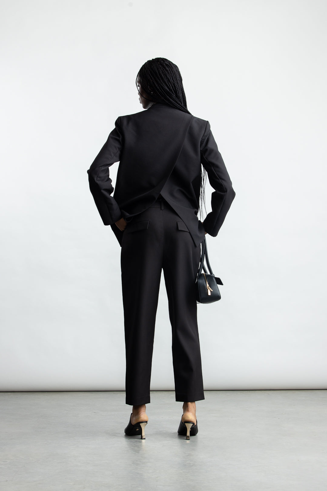 Melissa Tapered Leg Pants _ 168405 _ Black Texture