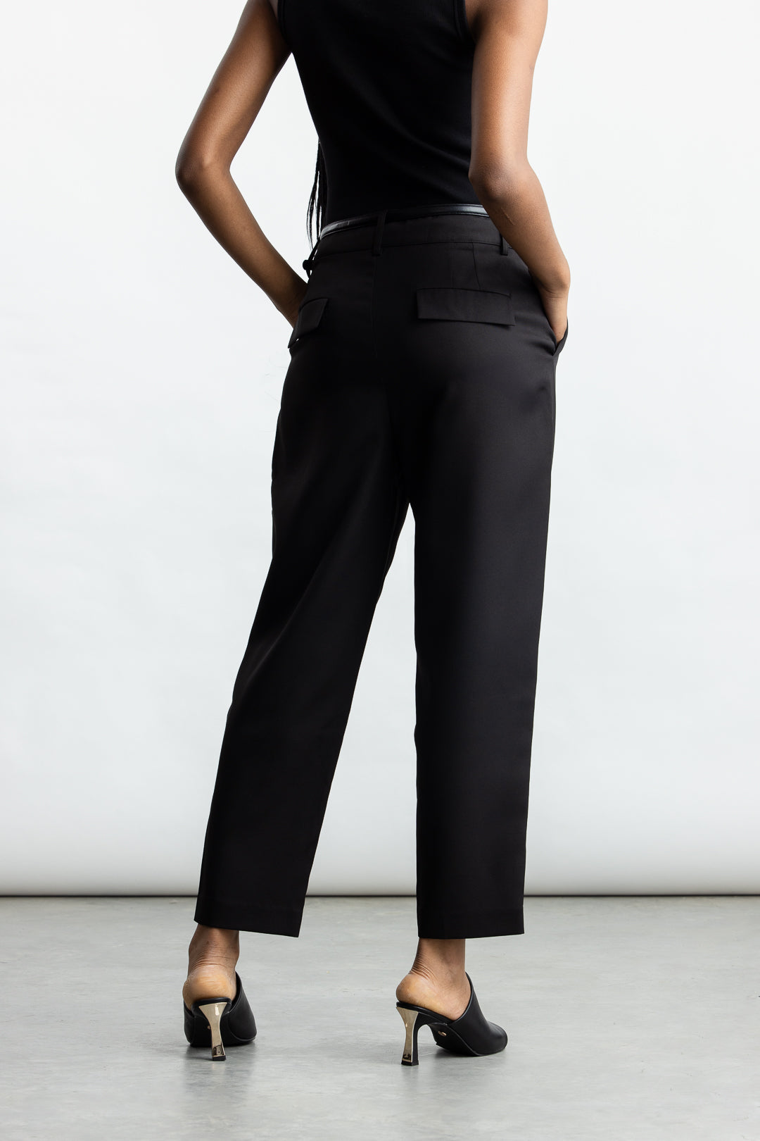 Melissa Tapered Leg Pants _ 168405 _ Black Texture