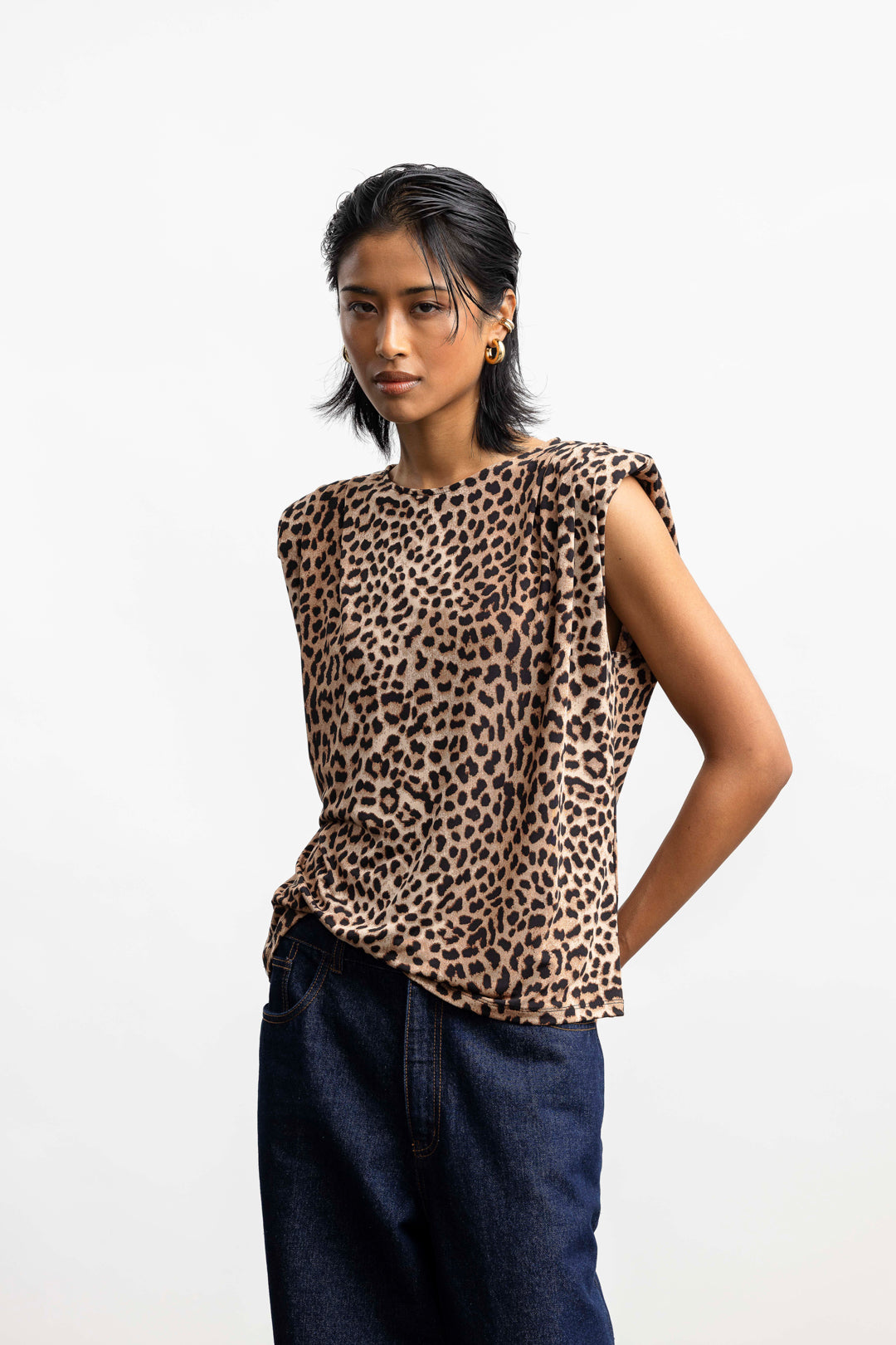 Frankie Shoulder Detail Top _ 172501 _ Multi
