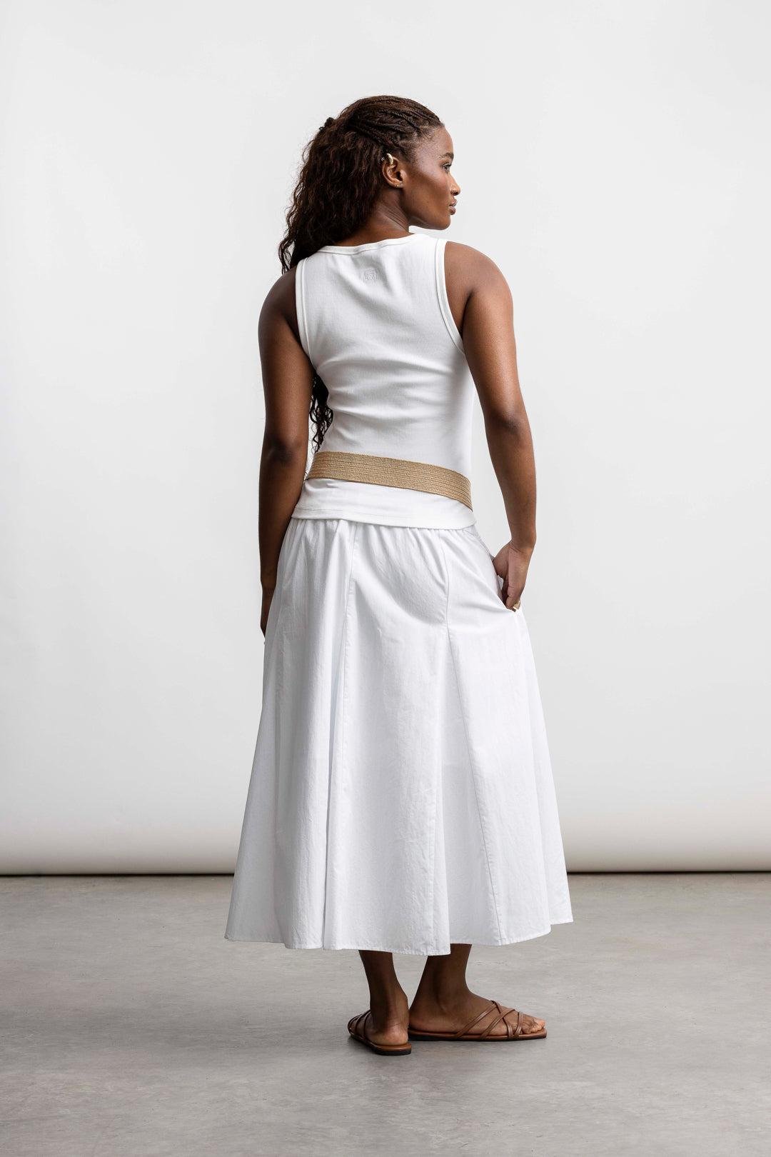 Onyx Ribbed Vest _ 167965 _ White
